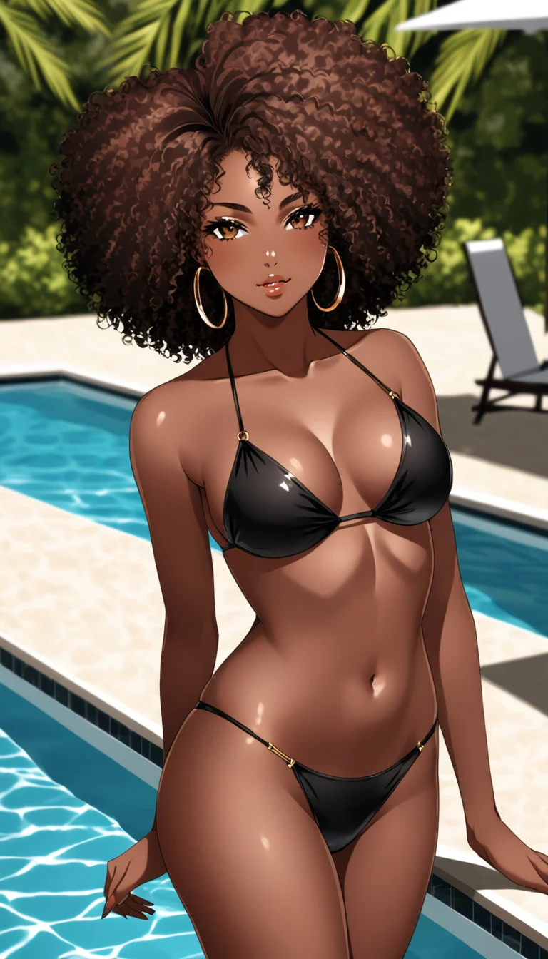 Talia AI girlfriend, anime art style