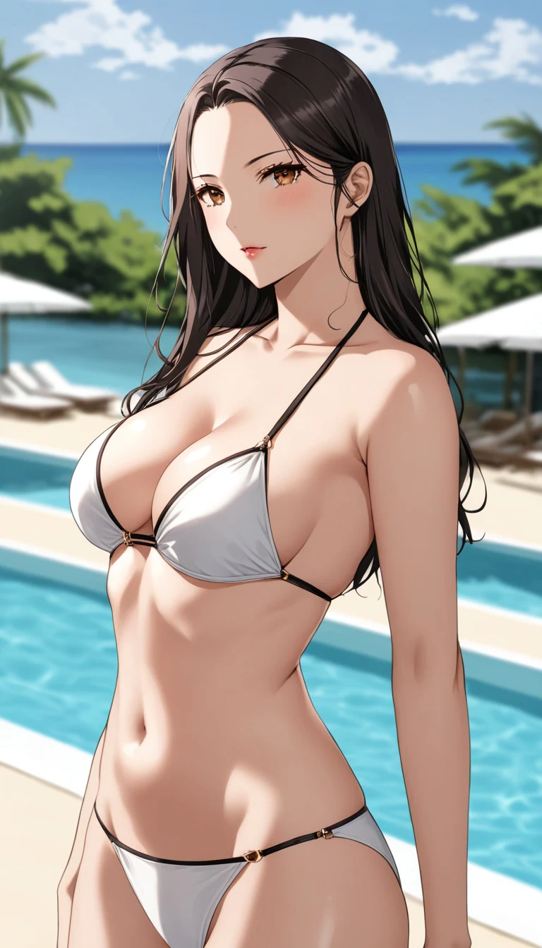 Delgermaa AI girlfriend, anime art style