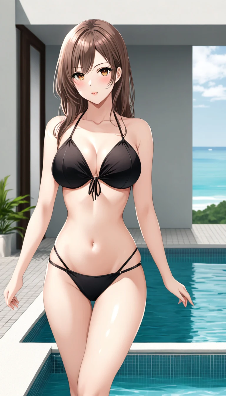 Amélie AI girlfriend, anime art style